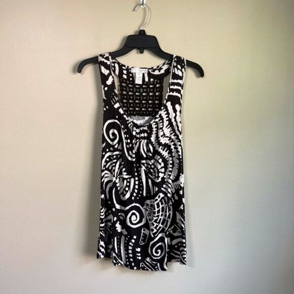 Kenar medium black and white tank top - Picture 1 of 4